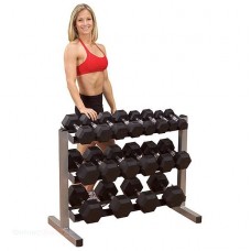 Горизонтальная трехрядная стойка для гантелей Body-Solid GDR363 в Москве Горизонтальная трехрядная стойка для гантелей Body-Solid GDR363 в Москве
