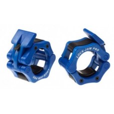 Замок олимпийский со стопорным фиксатором (пара) Body-Solid Lock-Jaw PRO (синий) в Москве Замок олимпийский со стопорным фиксатором (пара) Body-Solid Lock-Jaw PRO (синий) в Москве
