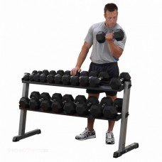 Горизонтальная двухрядная стойка для гантелей Body-Solid GDR60 в Москве Горизонтальная двухрядная стойка для гантелей Body-Solid GDR60 в Москве