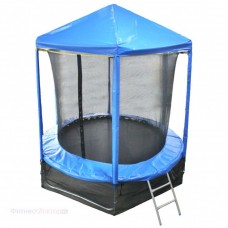 Батут OptiFit Like Blue 8FT с синей крышей в Москве Батут OptiFit Like Blue 8FT с синей крышей в Москве