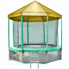 Батут OptiFit Like Green 10FT с желтой крышей в Москве