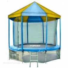 Батут OptiFit Like Blue 14FT с сине-желтой крышей в Москве
