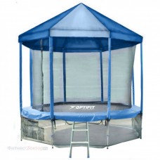 Батут OptiFit Like Blue 16FT с синей крышей в Москве Батут OptiFit Like Blue 16FT с синей крышей в Москве