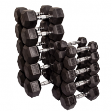 Набор гексагональных гантелей Body-Solid: 10 пар от 2,25 кг до 22,5 кг (шаг 2,25 кг) в Москве Набор гексагональных гантелей Body-Solid: 10 пар от 2,25 кг до 22,5 кг (шаг 2,25 кг) в Москве