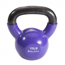 Гиря 6,8 кг (15lb) обрезиненная фиолетовая Body-Solid в Москве Гиря 6,8 кг (15lb) обрезиненная фиолетовая Body-Solid в Москве