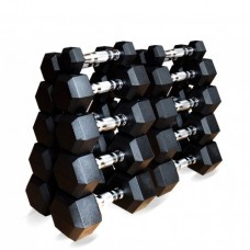 Набор гексагональных гантелей 10 пар от 1 до 10 кг Original Fit.Tools в Москве