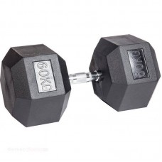 Гексагональные обрезиненные гантели Body-Solid с хромированной ручкой (2х60 кг) в Москве Гексагональные обрезиненные гантели Body-Solid с хромированной ручкой (2х60 кг) в Москве