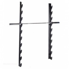 Настенный держатель для 10 олимпийских грифов горизонтальный Original Fit.Tools FT-FWH-10 в Москве Настенный держатель для 10 олимпийских грифов горизонтальный Original Fit.Tools FT-FWH-10 в Москве
