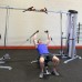 Кроссовер угловой Body-Solid S2CCO - профессиональная сдвоенная блочная стойка в Москве