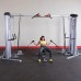 Кроссовер угловой Body-Solid S2CCO - профессиональная сдвоенная блочная стойка в Москве