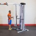Кроссовер угловой Body-Solid S2CCO - профессиональная сдвоенная блочная стойка в Москве