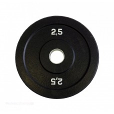 Диск бамперный 2,5 кг (черный) Original Fit.Tools олимпийский ф50 мм для кроссфита в Москве Диск бамперный 2,5 кг (черный) Original Fit.Tools олимпийский ф50 мм для кроссфита в Москве
