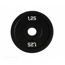 Диск бамперный 1,25 кг (черный) Original Fit.Tools олимпийский ф50 мм для кроссфита в Москве Диск бамперный 1,25 кг (черный) Original Fit.Tools олимпийский ф50 мм для кроссфита в Москве