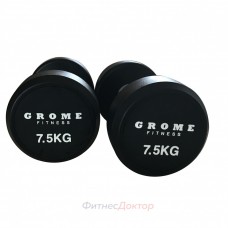 Профессиональный гантельный ряд 27,5-50 кг (10 пар с шагом 2,5 кг) GROME DB 145 в Москве Профессиональный гантельный ряд 27,5-50 кг (10 пар с шагом 2,5 кг) GROME DB 145 в Москве