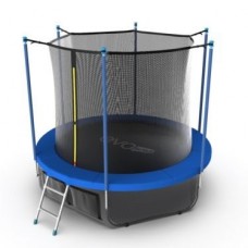 Батут EVO JUMP Internal 8ft (Sky) с внутренней сеткой и лестницей + нижняя сеть в Москве Батут EVO JUMP Internal 8ft (Sky) с внутренней сеткой и лестницей + нижняя сеть в Москве