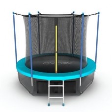 Батут EVO JUMP с внутренней сеткой и лестницей, диаметр 10ft (морская волна) + нижняя сеть в Москве Батут EVO JUMP с внутренней сеткой и лестницей, диаметр 10ft (морская волна) + нижняя сеть в Москве