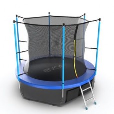 Батут EVO JUMP Internal 8ft (Blue) с внутренней сеткой и лестницей + нижняя сеть в Москве