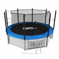 Батут UNIX 12 FT (3.66 м) с внутренней сеткой, синий в Москве Батут UNIX 12 FT (3.66 м) с внутренней сеткой, синий в Москве