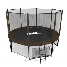 Каркасный батут UNIX line 8 ft (2.44 м) Black&Brown с наружной защитной сеткой в Москве Каркасный батут UNIX line 8 ft (2.44 м) Black&Brown с наружной защитной сеткой в Москве