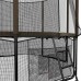 Каркасный батут UNIX line 8 ft (2.44 м) Black&Brown с наружной защитной сеткой в Москве