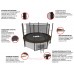 Каркасный батут UNIX line 8 ft (2.44 м) Black&Brown (inside) с внутренней защитной сеткой в Москве Каркасный батут UNIX line 8 ft (2.44 м) Black&Brown (inside) с внутренней защитной сеткой в Москве