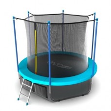 Батут EVO JUMP с внутренней сеткой и лестницей, диаметр 8ft (морская волна) + нижняя сеть в Москве Батут EVO JUMP с внутренней сеткой и лестницей, диаметр 8ft (морская волна) + нижняя сеть в Москве