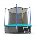Батут EVO JUMP с внутренней сеткой и лестницей, диаметр 8ft (морская волна) + нижняя сеть в Москве