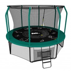 Батут UNIX line SUPREME GAME 10 ft (3,05 м) зеленый, с внутренней защитной сетью и лестницей в Москве Батут UNIX line SUPREME GAME 10 ft (3,05 м) зеленый, с внутренней защитной сетью и лестницей в Москве
